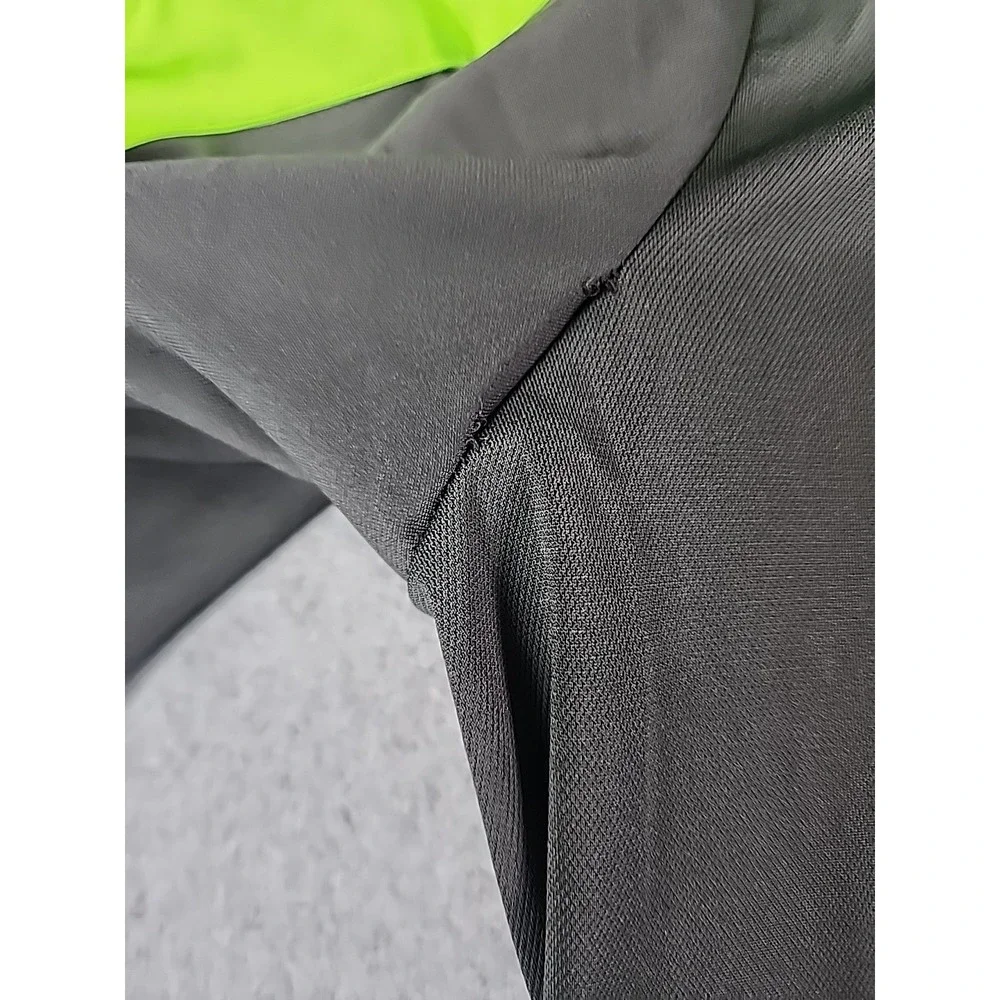Nike Dri-Fit‎ Track Full-Zip Jacket Unisex Large Gray & Neon Soccer Warm-up